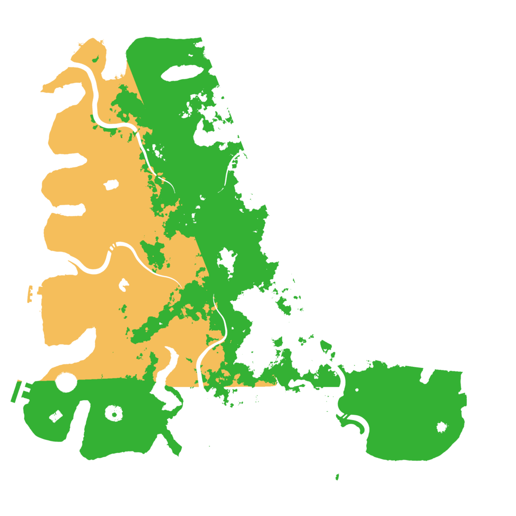 Biome Rust Map: Procedural Map, Size: 4500, Seed: 58260642