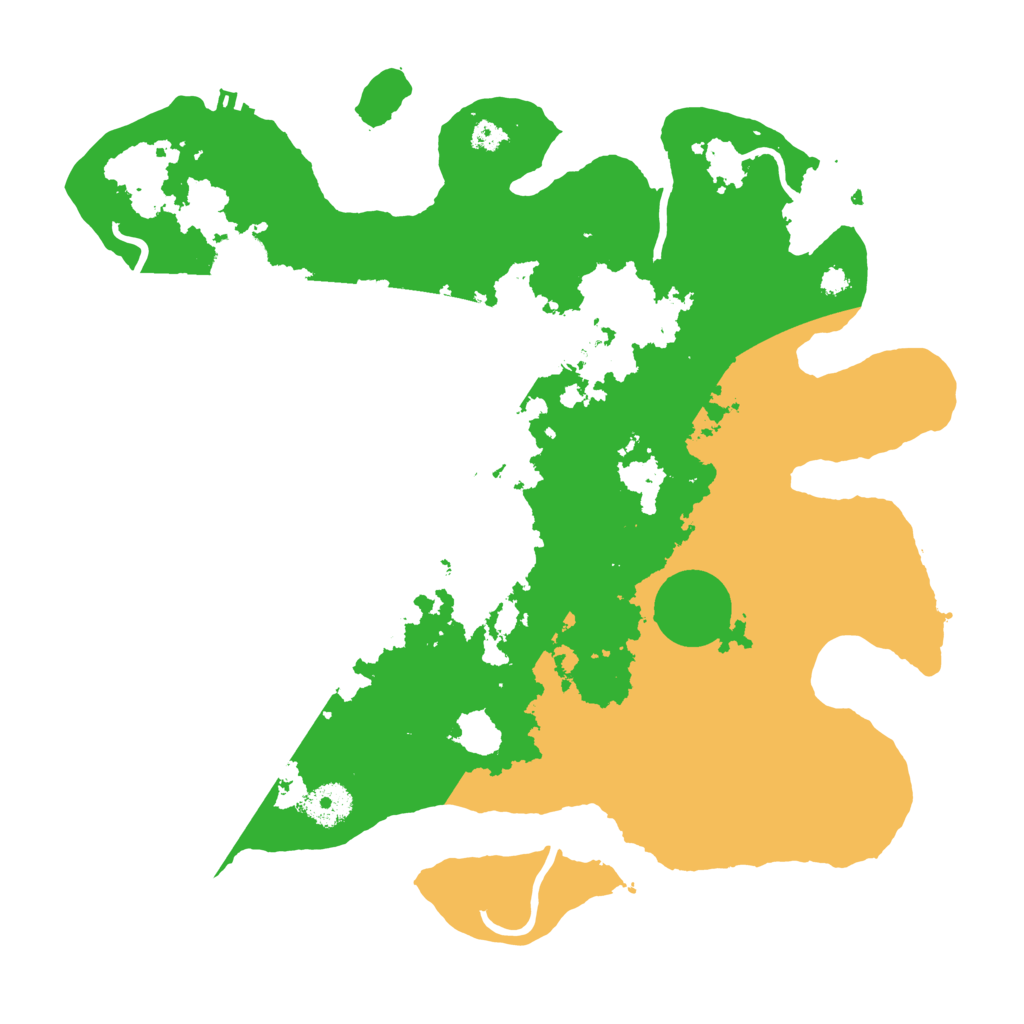 Biome Rust Map: Procedural Map, Size: 3500, Seed: 18241168