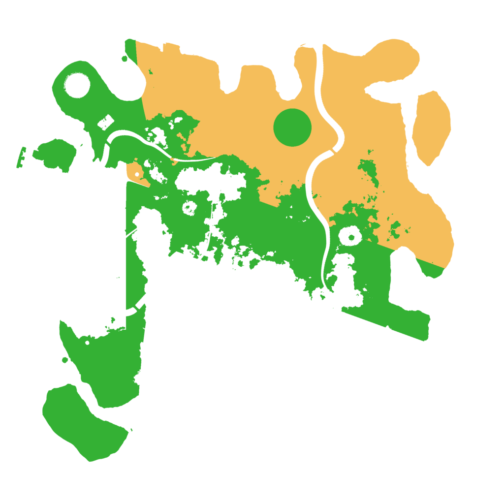 Biome Rust Map: Procedural Map, Size: 3500, Seed: 5593438