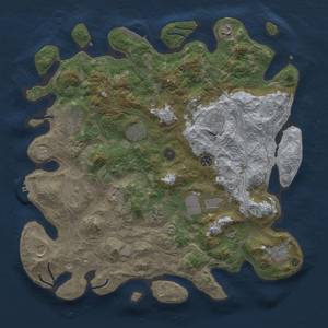 Thumbnail Rust Map: Procedural Map, Size: 4250, Seed: 451049837, 20 Monuments