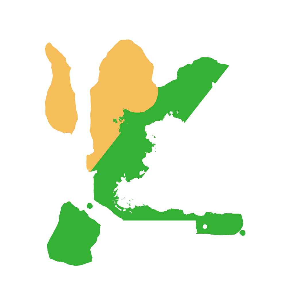 Biome Rust Map: Procedural Map, Size: 2000, Seed: 109248