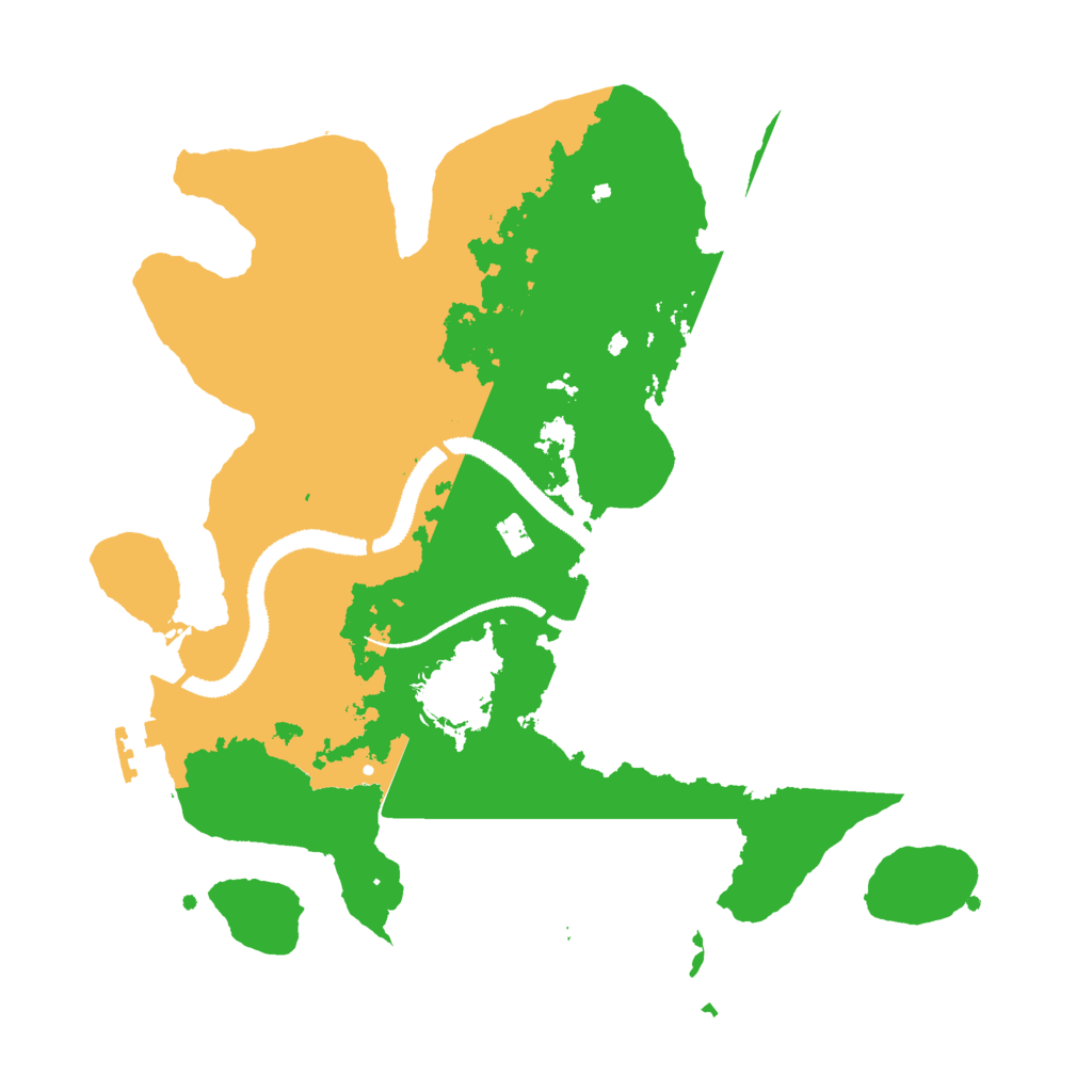 Biome Rust Map: Procedural Map, Size: 3000, Seed: 532445