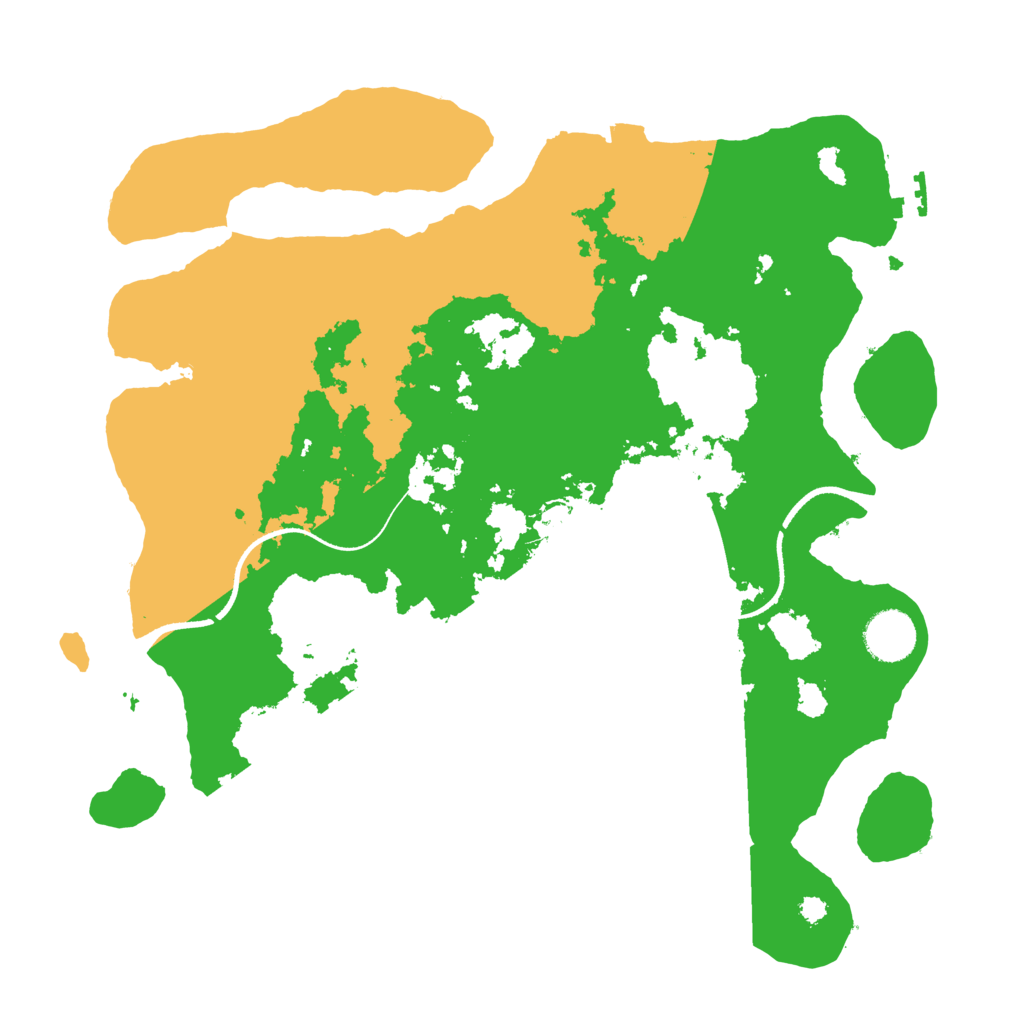 Biome Rust Map: Procedural Map, Size: 3500, Seed: 6969696
