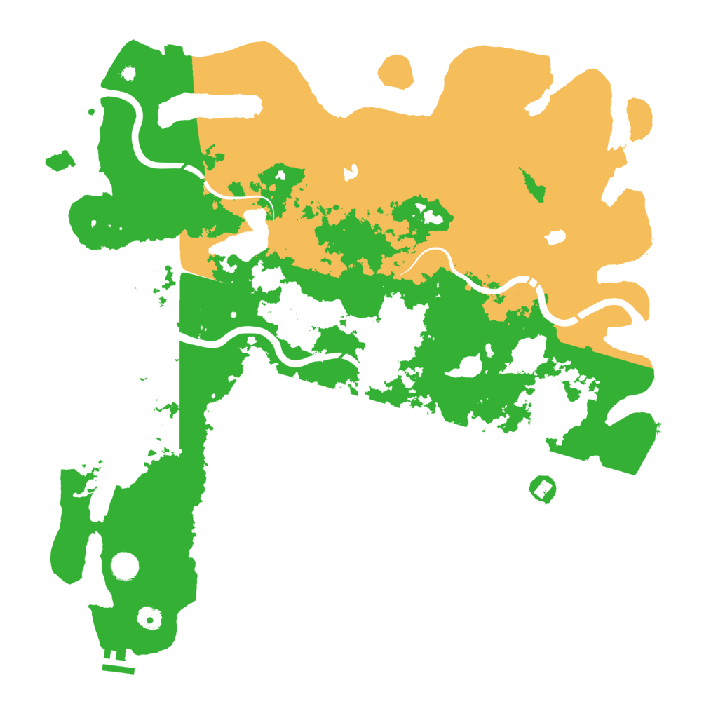 Biome Rust Map: Procedural Map, Size: 4500, Seed: 25368