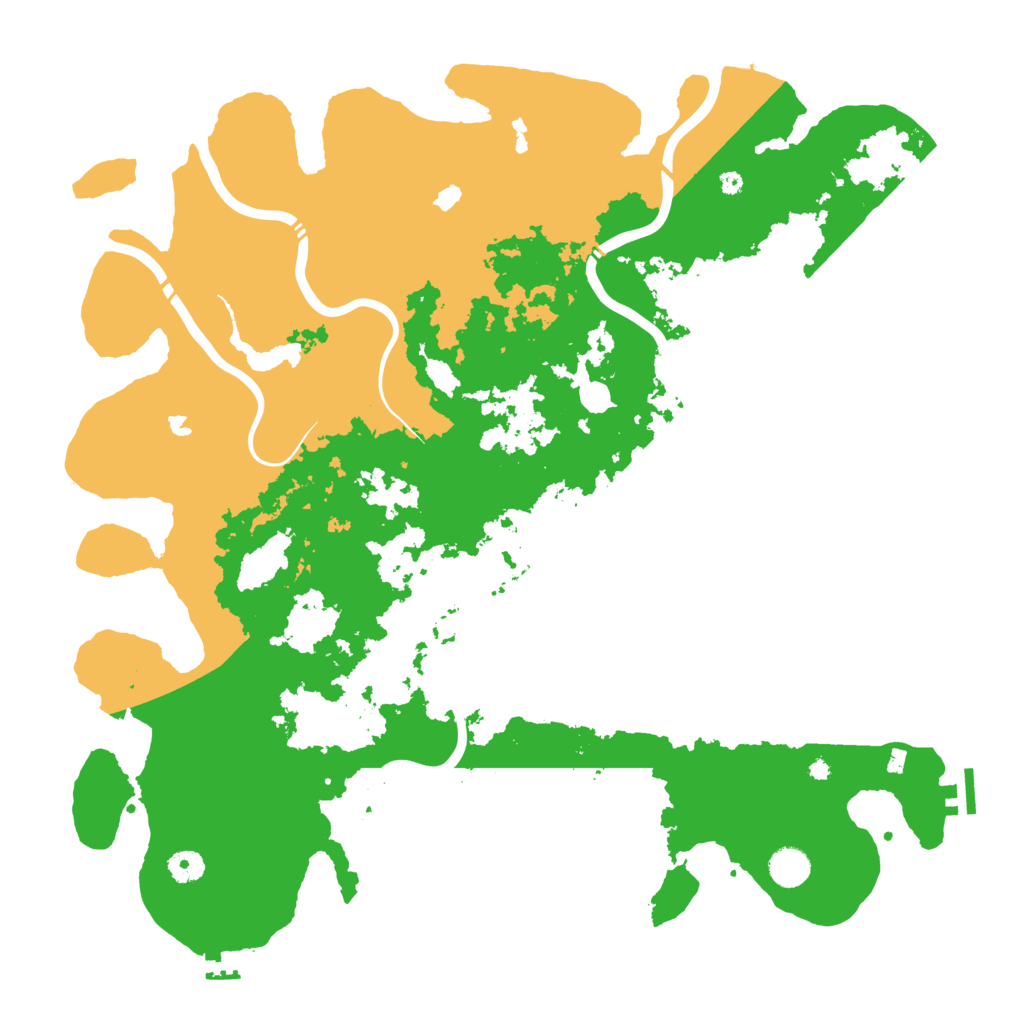 Biome Rust Map: Procedural Map, Size: 4500, Seed: 1401129018