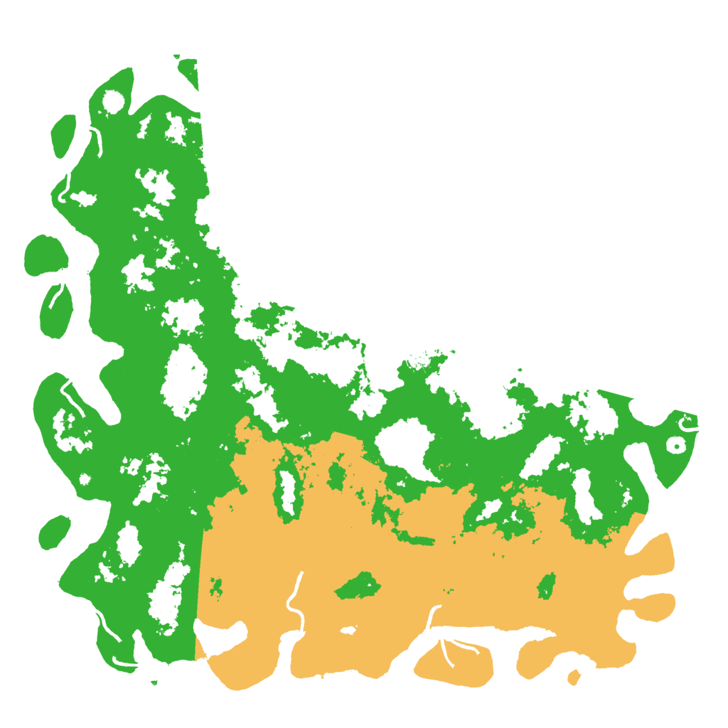 Biome Rust Map: Procedural Map, Size: 6000, Seed: 1235688736