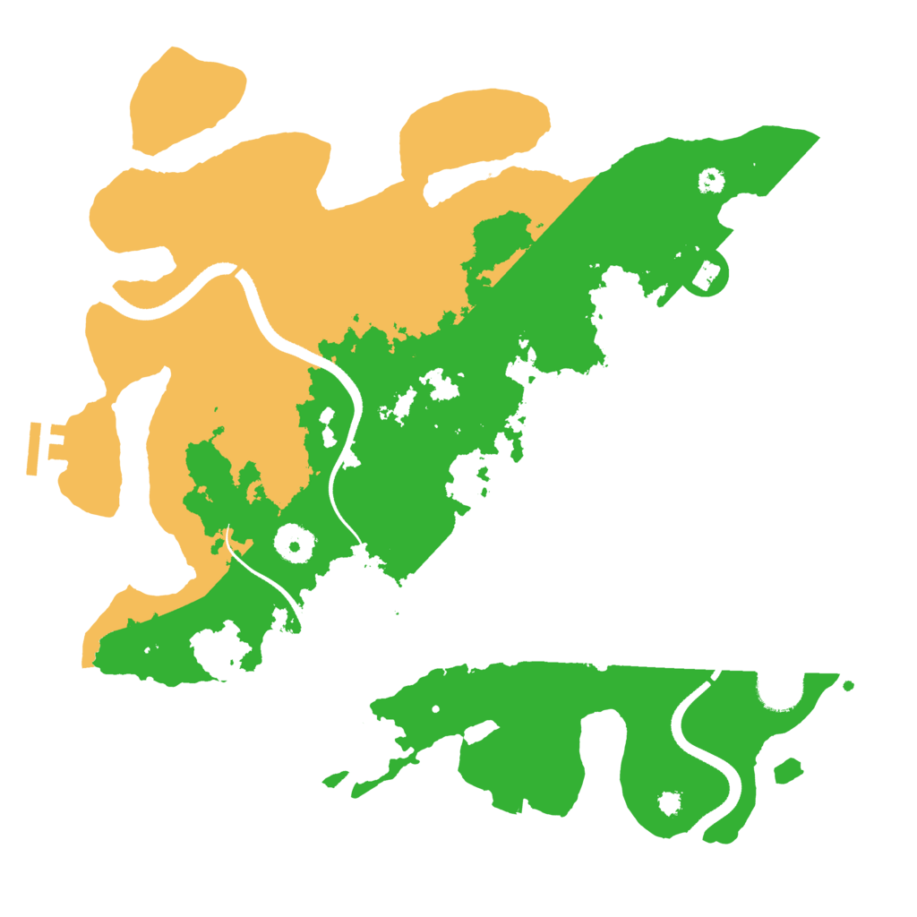 Biome Rust Map: Procedural Map, Size: 3500, Seed: 6456468