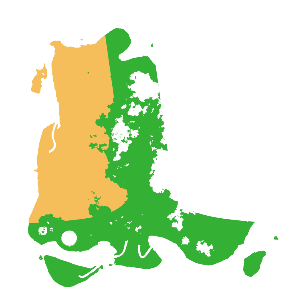 Biome Rust Map: Procedural Map, Size: 3500, Seed: 211153713