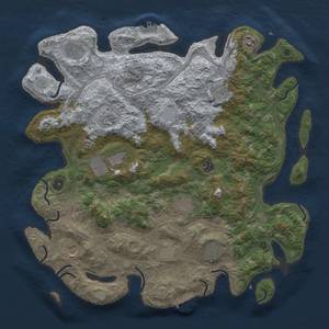 Thumbnail Rust Map: Procedural Map, Size: 4300, Seed: 1459775357, 20 Monuments