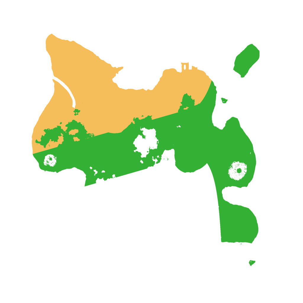 Biome Rust Map: Procedural Map, Size: 2500, Seed: 8421
