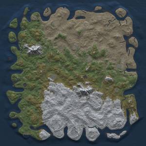 Thumbnail Rust Map: Procedural Map, Size: 6000, Seed: 8505820, 20 Monuments