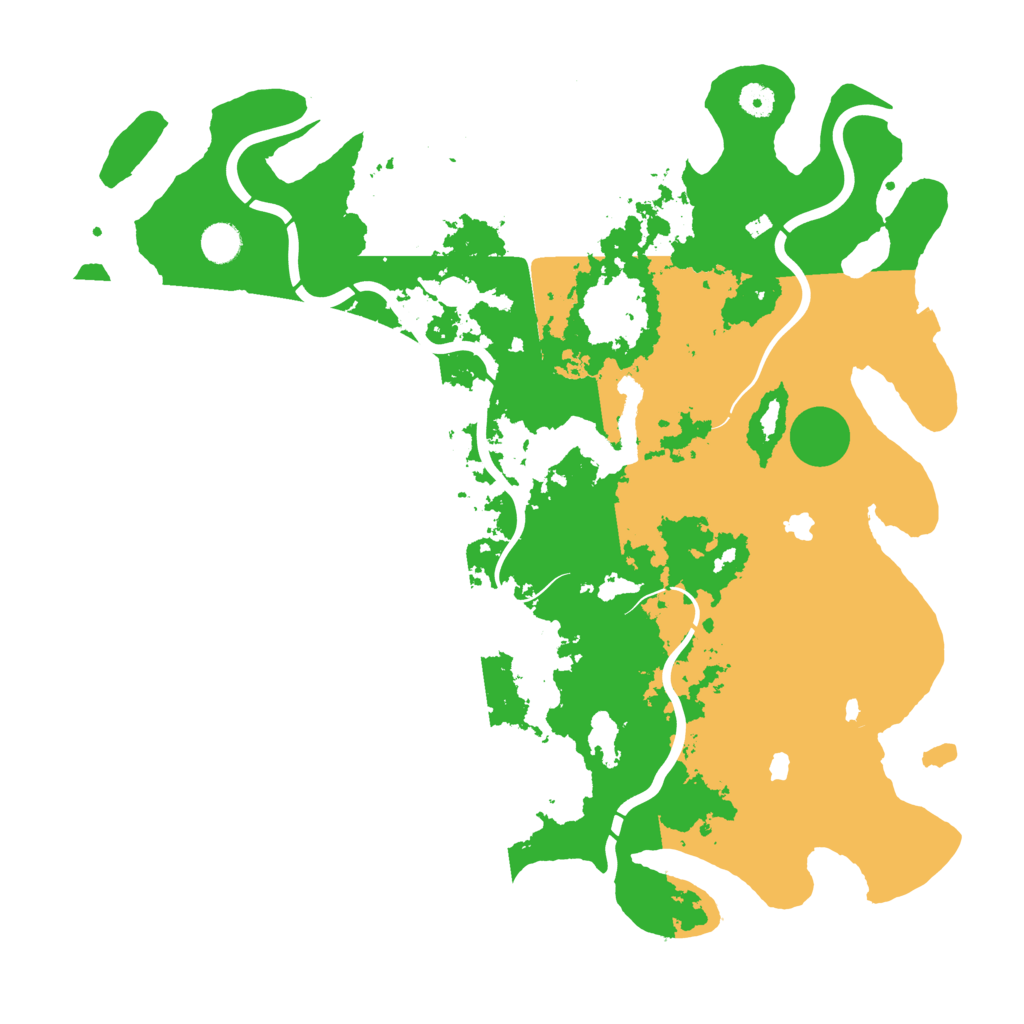Biome Rust Map: Procedural Map, Size: 4500, Seed: 742663500