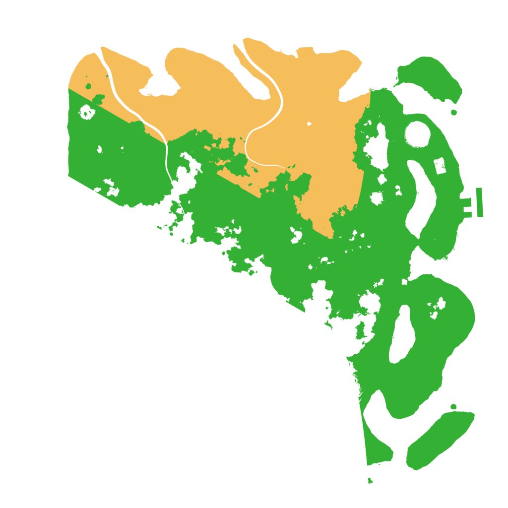 Biome Rust Map: Procedural Map, Size: 3500, Seed: 280800144