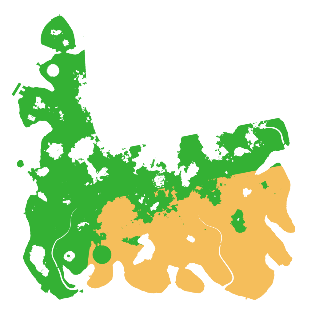Biome Rust Map: Procedural Map, Size: 4500, Seed: 718058