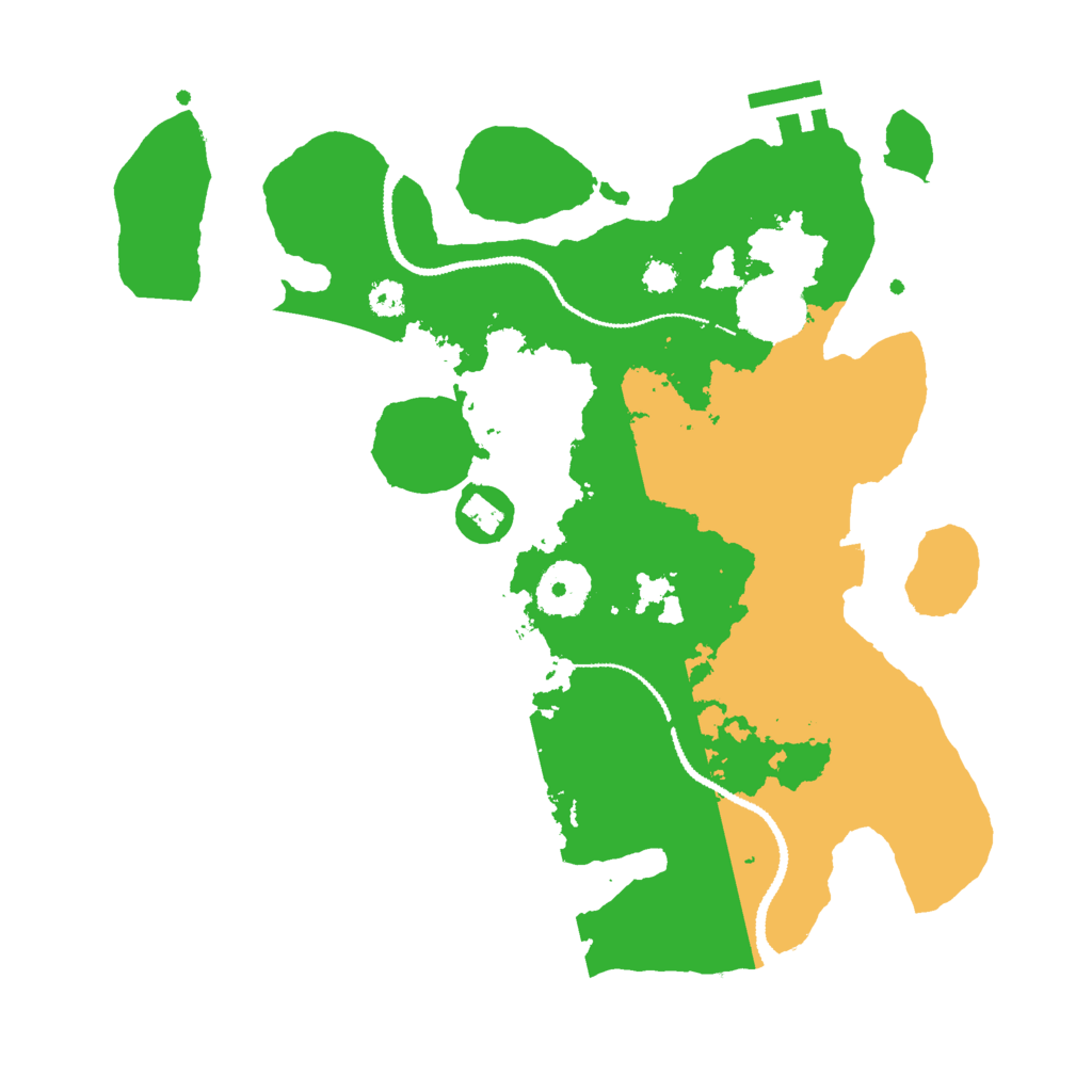 Biome Rust Map: Procedural Map, Size: 3000, Seed: 1110033333