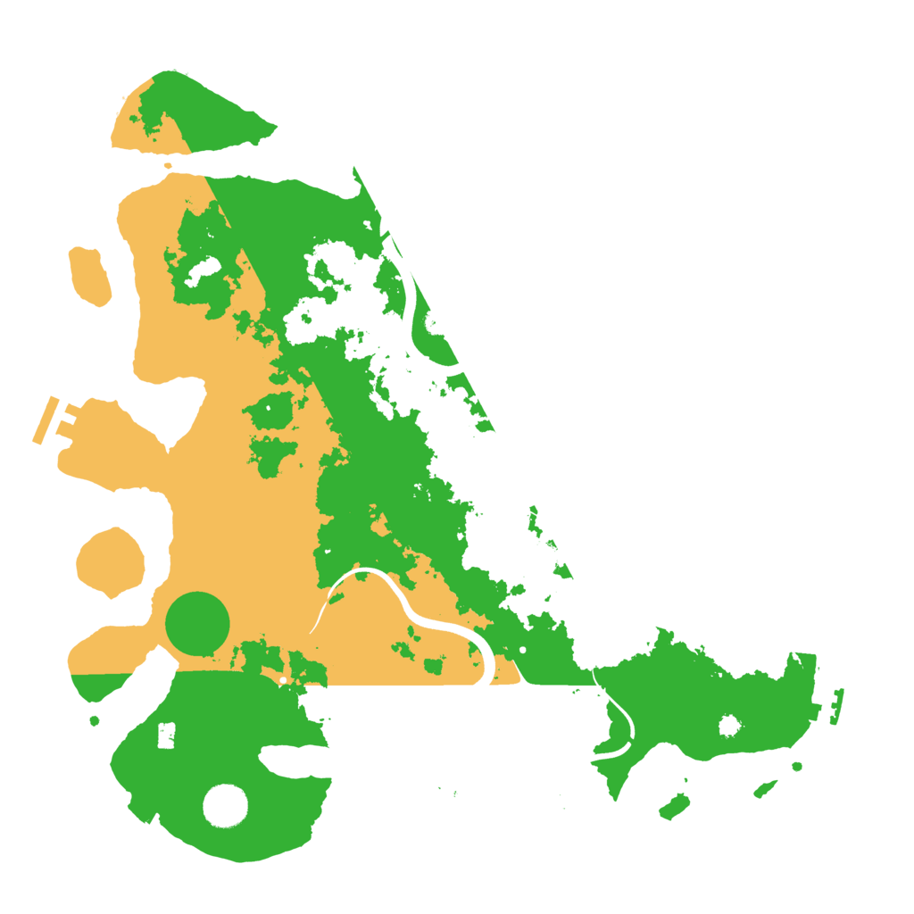 Biome Rust Map: Procedural Map, Size: 3750, Seed: 1301958236