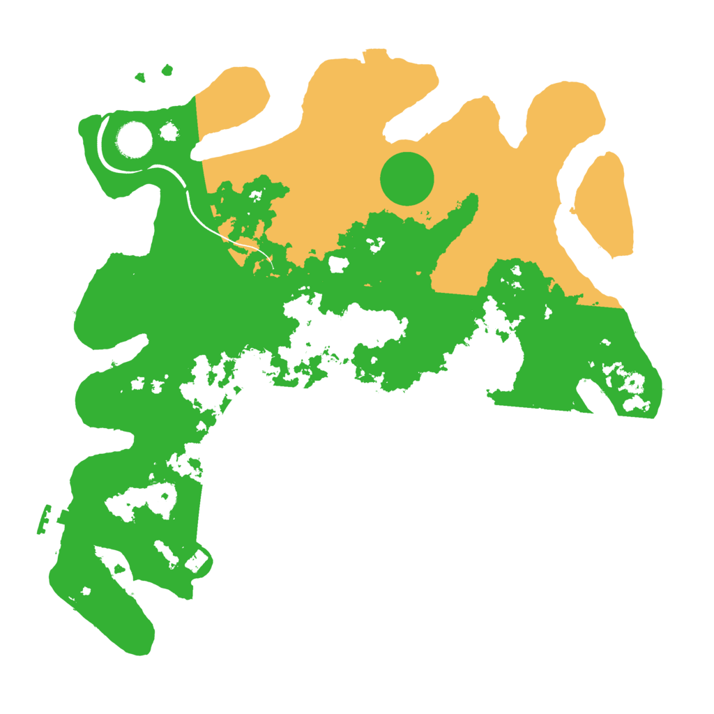 Biome Rust Map: Procedural Map, Size: 3500, Seed: 34534632