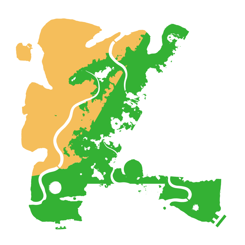 Biome Rust Map: Procedural Map, Size: 3500, Seed: 1613827383