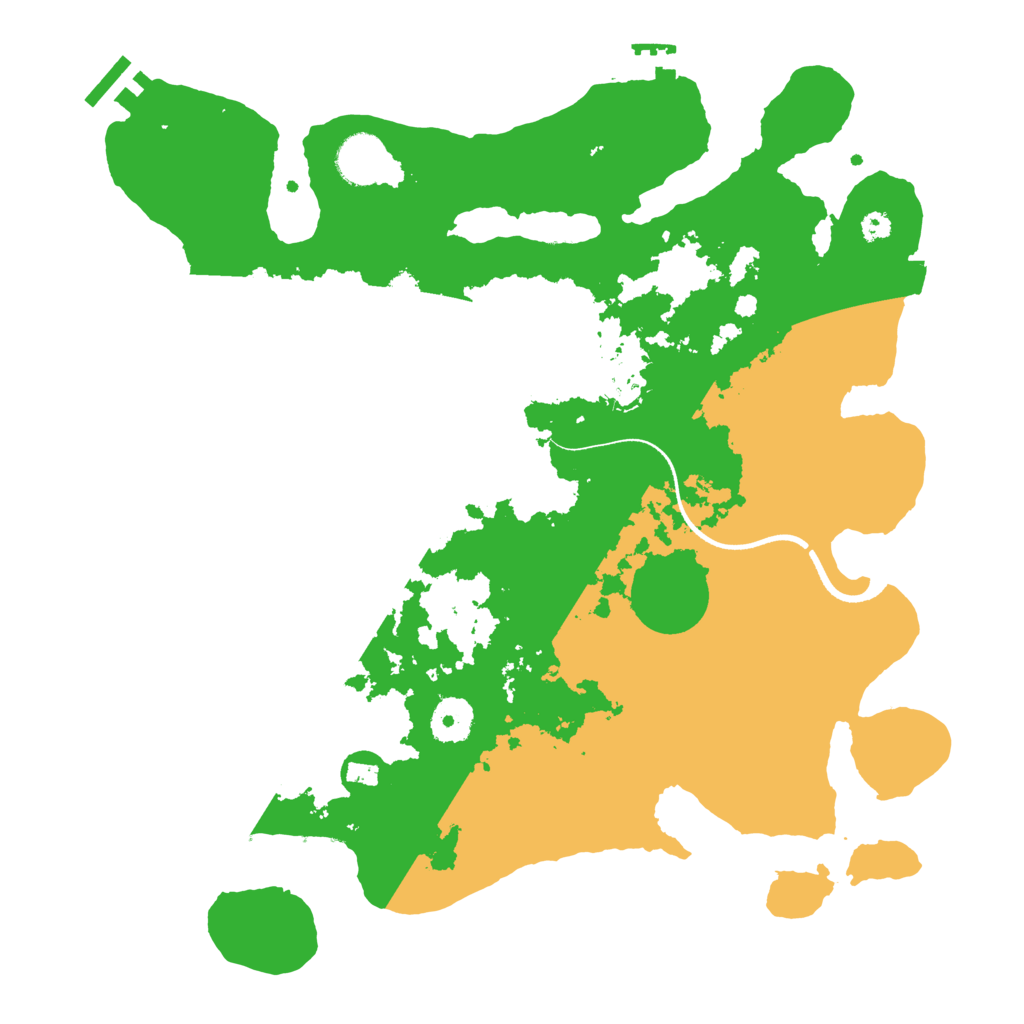 Biome Rust Map: Procedural Map, Size: 3500, Seed: 36940833