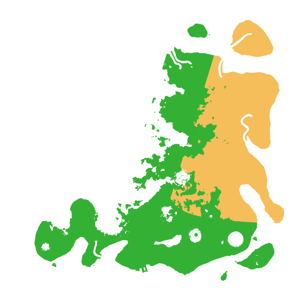 Biome Rust Map: Procedural Map, Size: 3500, Seed: 810201647