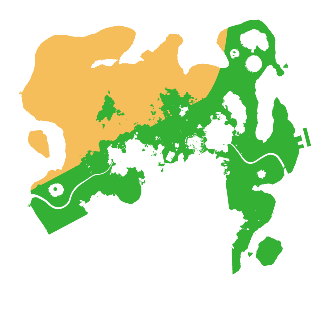 Biome Rust Map: Procedural Map, Size: 3400, Seed: 145333