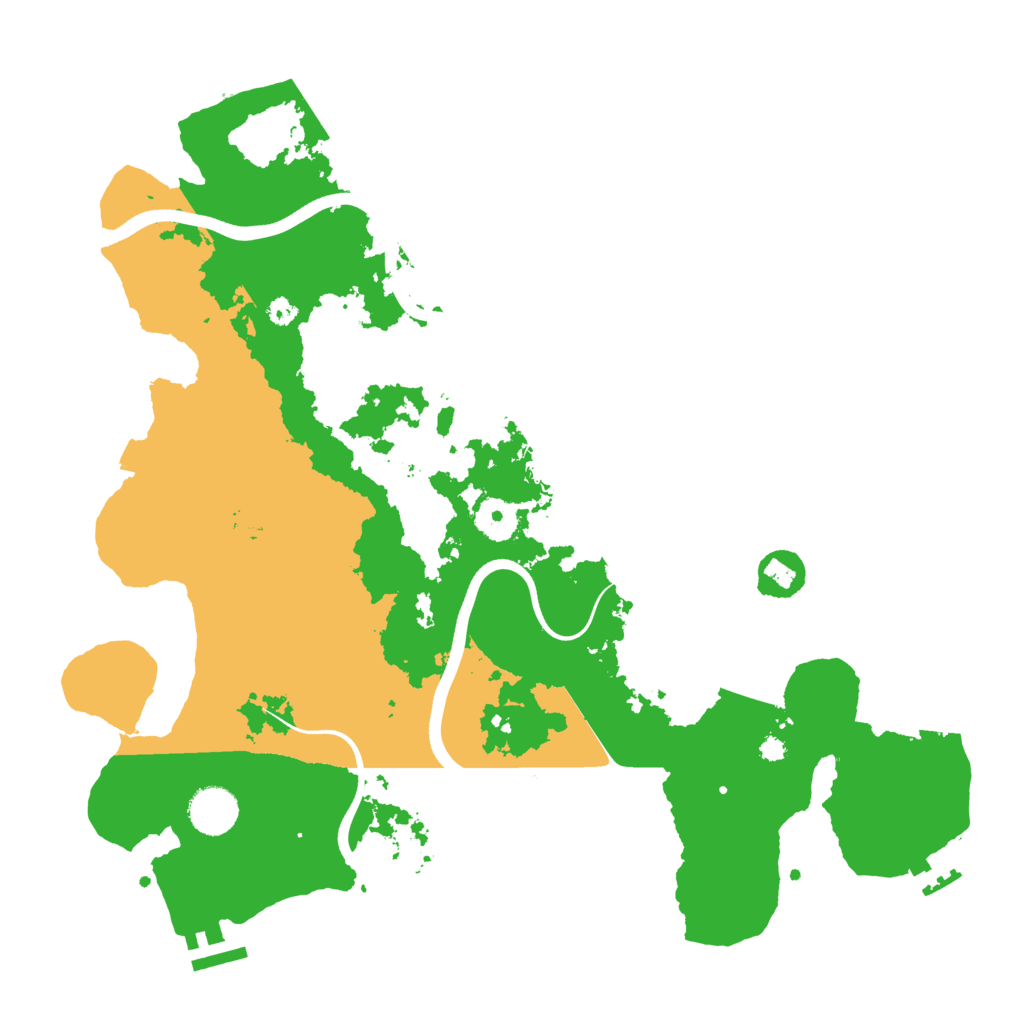 Biome Rust Map: Procedural Map, Size: 3700, Seed: 1622336254