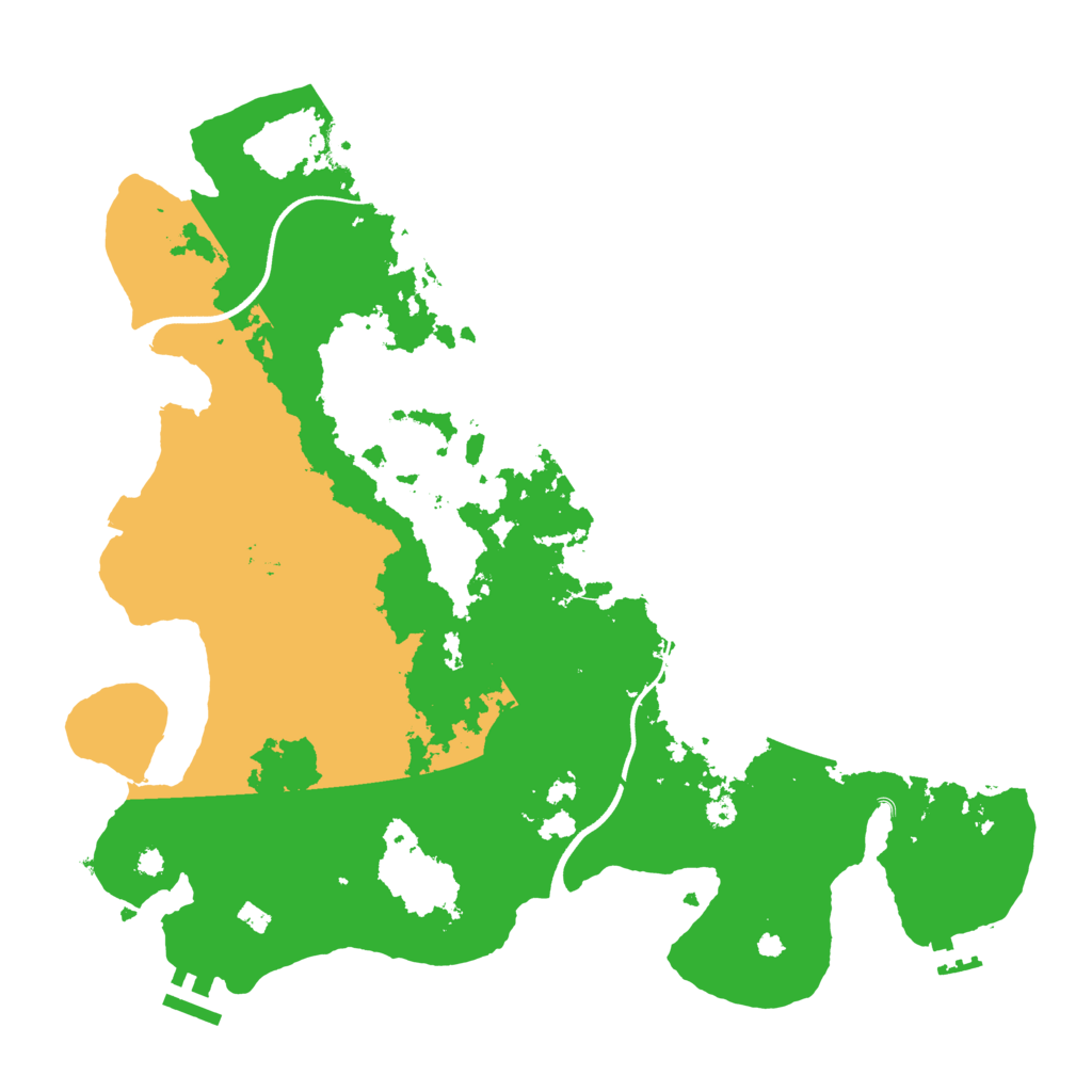 Biome Rust Map: Procedural Map, Size: 3700, Seed: 1622336254