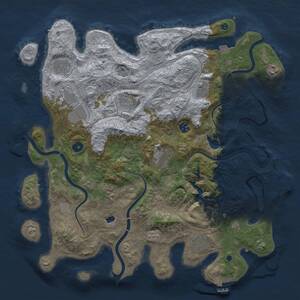 Thumbnail Rust Map: Procedural Map, Size: 4250, Seed: 1706777653, 16 Monuments