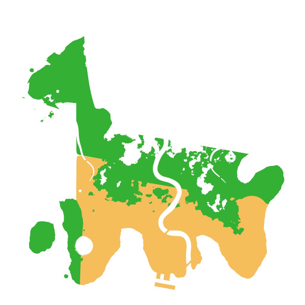 Biome Rust Map: Procedural Map, Size: 3000, Seed: 92663819
