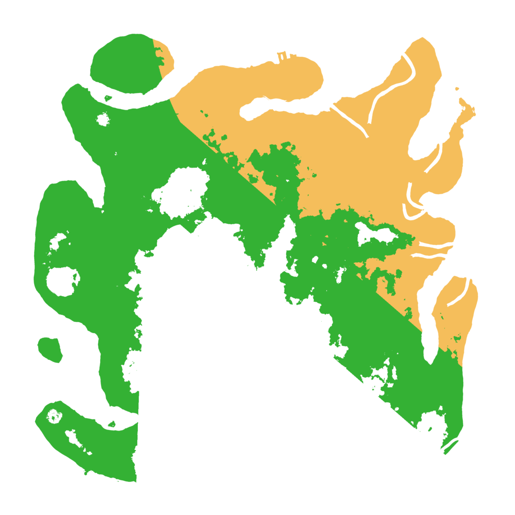 Biome Rust Map: Procedural Map, Size: 3700, Seed: 729966233