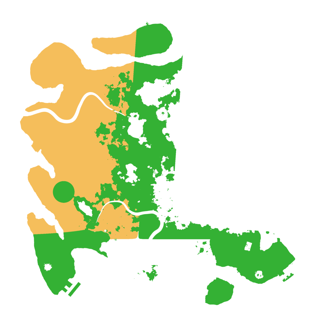Biome Rust Map: Procedural Map, Size: 3900, Seed: 13644