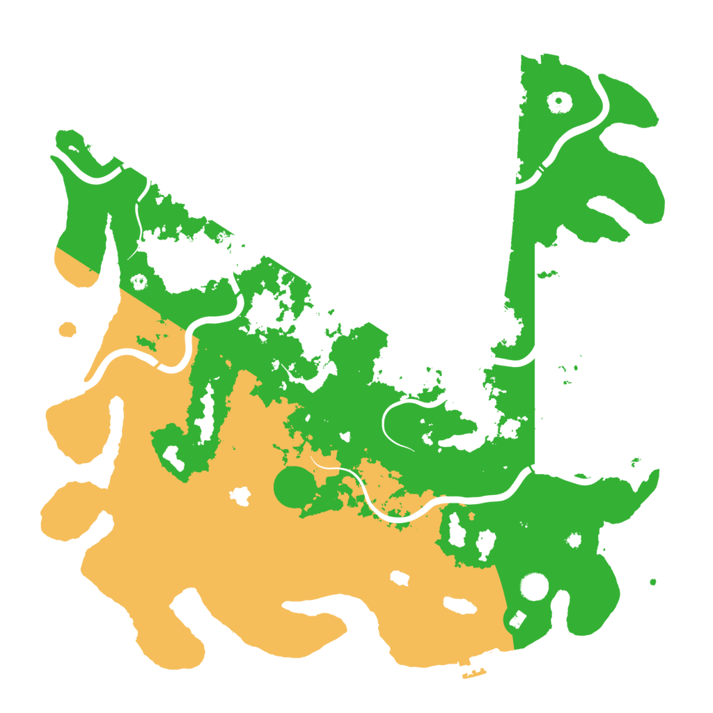 Biome Rust Map: Procedural Map, Size: 4500, Seed: 36485125