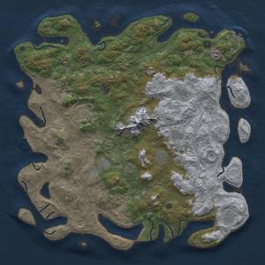 Thumbnail Rust Map: Procedural Map, Size: 5000, Seed: 241644880, 20 Monuments