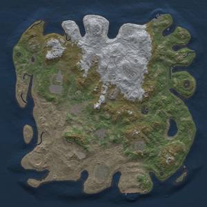 Thumbnail Rust Map: Procedural Map, Size: 4250, Seed: 724311452, 20 Monuments