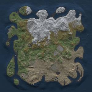 Thumbnail Rust Map: Procedural Map, Size: 3750, Seed: 8760440, 19 Monuments