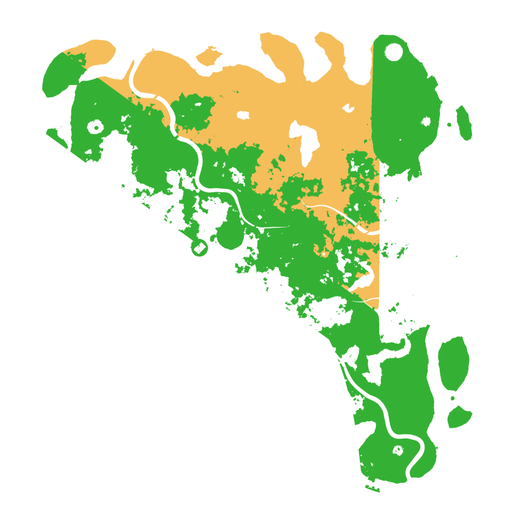 Biome Rust Map: Procedural Map, Size: 5000, Seed: 398024225