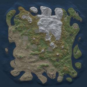 Thumbnail Rust Map: Procedural Map, Size: 4250, Seed: 1497626626, 20 Monuments