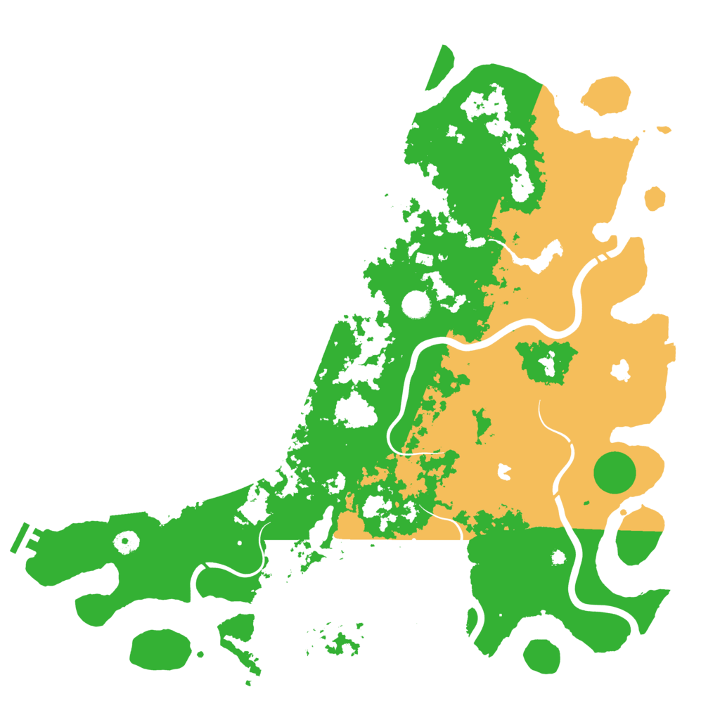 Biome Rust Map: Procedural Map, Size: 4500, Seed: 957301225