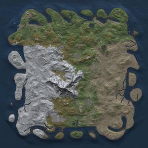 Thumbnail Rust Map: Procedural Map, Size: 5000, Seed: 232847392, 18 Monuments