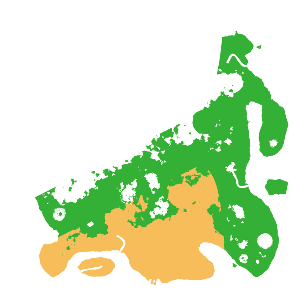 Biome Rust Map: Procedural Map, Size: 3600, Seed: 92946045