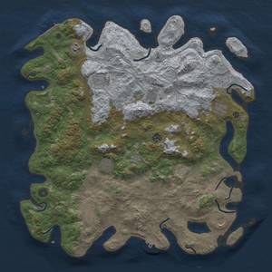 Thumbnail Rust Map: Procedural Map, Size: 4500, Seed: 1356900026, 18 Monuments