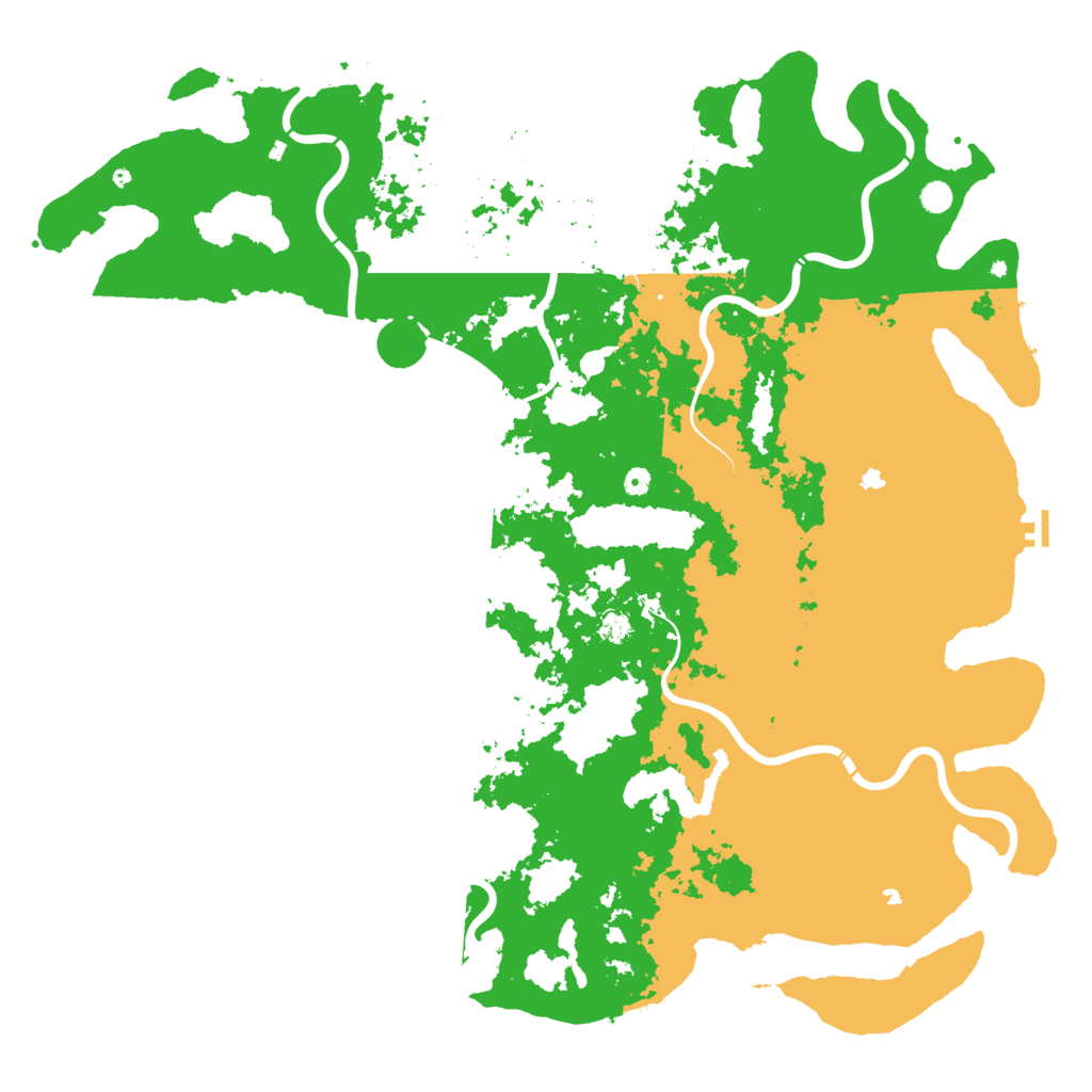 Biome Rust Map: Procedural Map, Size: 6000, Seed: 883205184