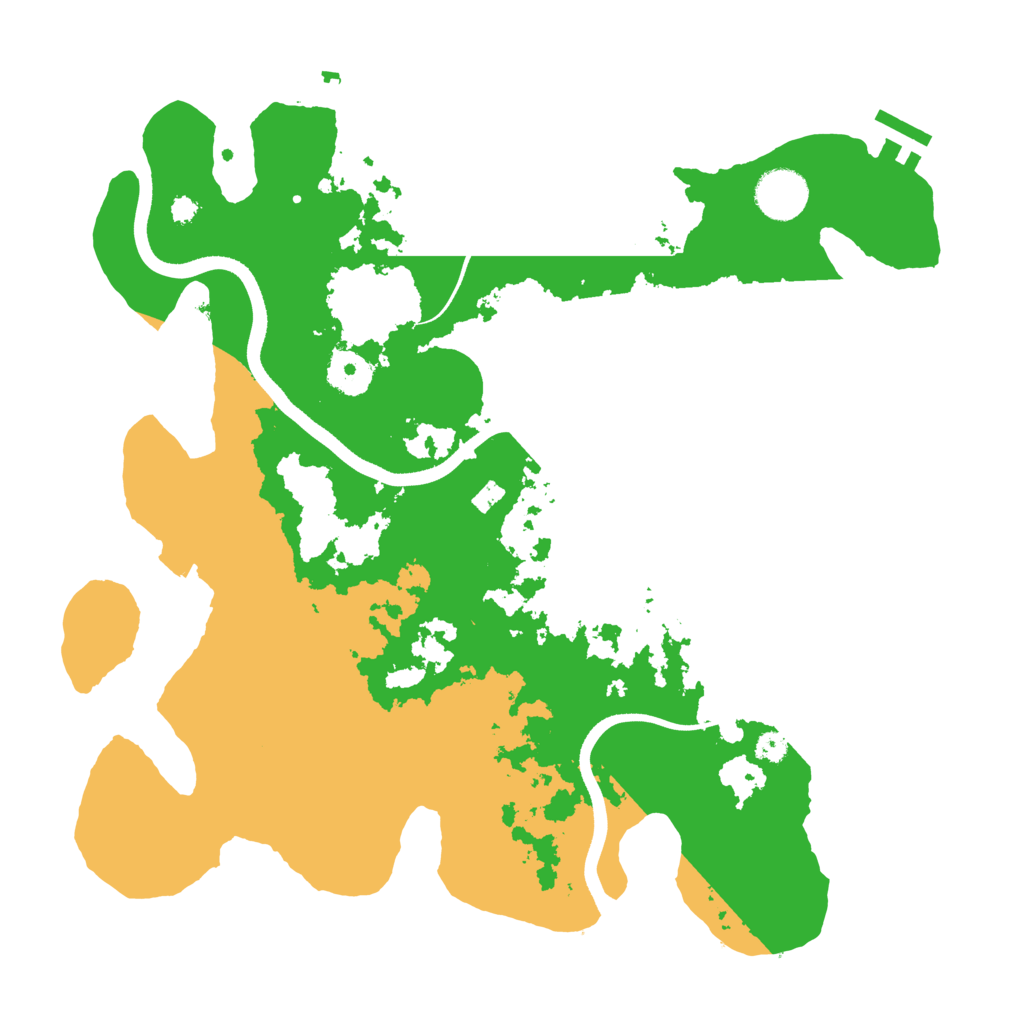 Biome Rust Map: Procedural Map, Size: 3500, Seed: 105006238