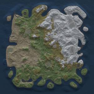 Thumbnail Rust Map: Procedural Map, Size: 4500, Seed: 857098601, 20 Monuments