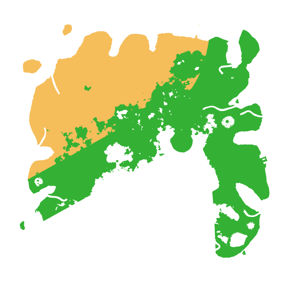 Biome Rust Map: Procedural Map, Size: 3690, Seed: 1031
