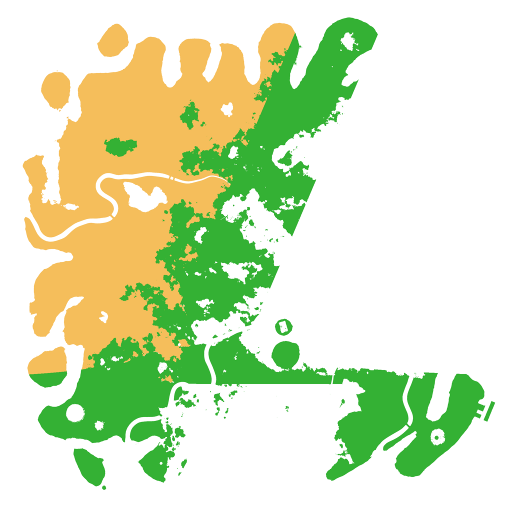 Biome Rust Map: Procedural Map, Size: 5000, Seed: 555545555