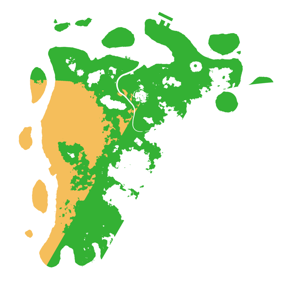Biome Rust Map: Procedural Map, Size: 3900, Seed: 4160585