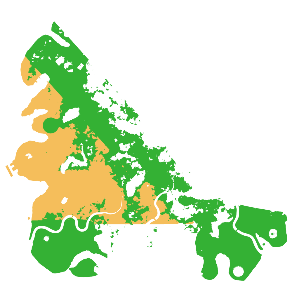 Biome Rust Map: Procedural Map, Size: 5000, Seed: 54464568