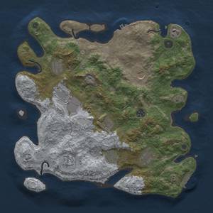 Thumbnail Rust Map: Procedural Map, Size: 3750, Seed: 162440298, 16 Monuments