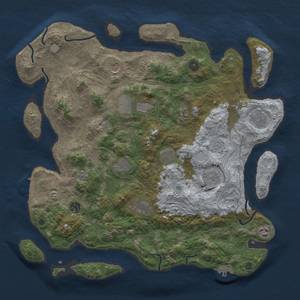 Thumbnail Rust Map: Procedural Map, Size: 4250, Seed: 2071271238, 20 Monuments